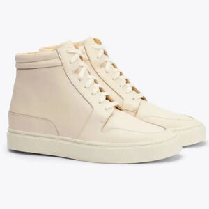 Nisolo Shoes Women’s 6.5 Reina High Top Sneaker in Bone